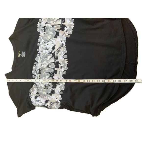 Tek Gear Black Graphic Print V-Neck Short Sleeve Casual T-Shirt Size 1X - Picture 12 of 12